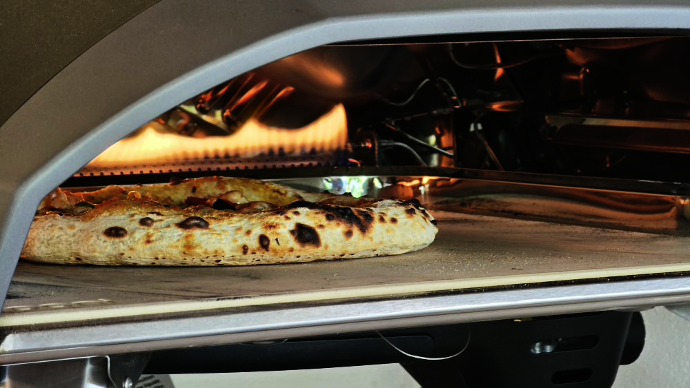 Stone-baked pizza at Shaka Slice by Luau
