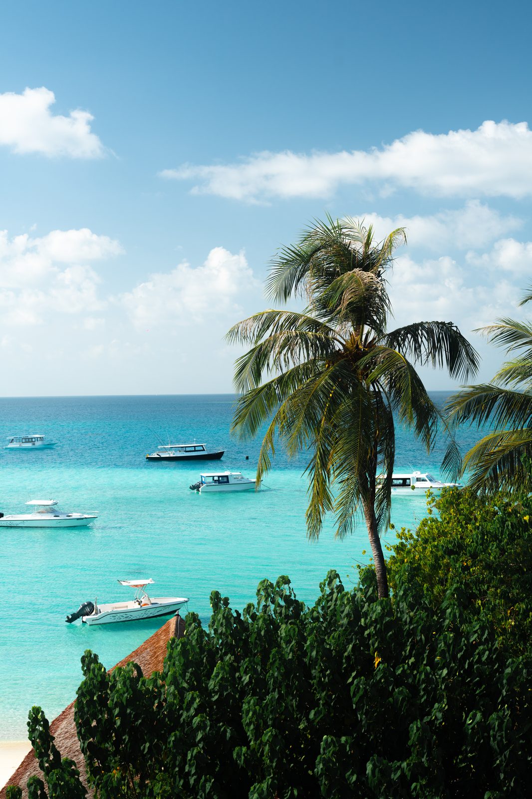 Fulidhoo beach and boats
