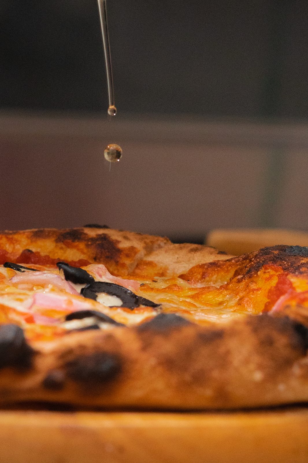 Stone-baked pizza