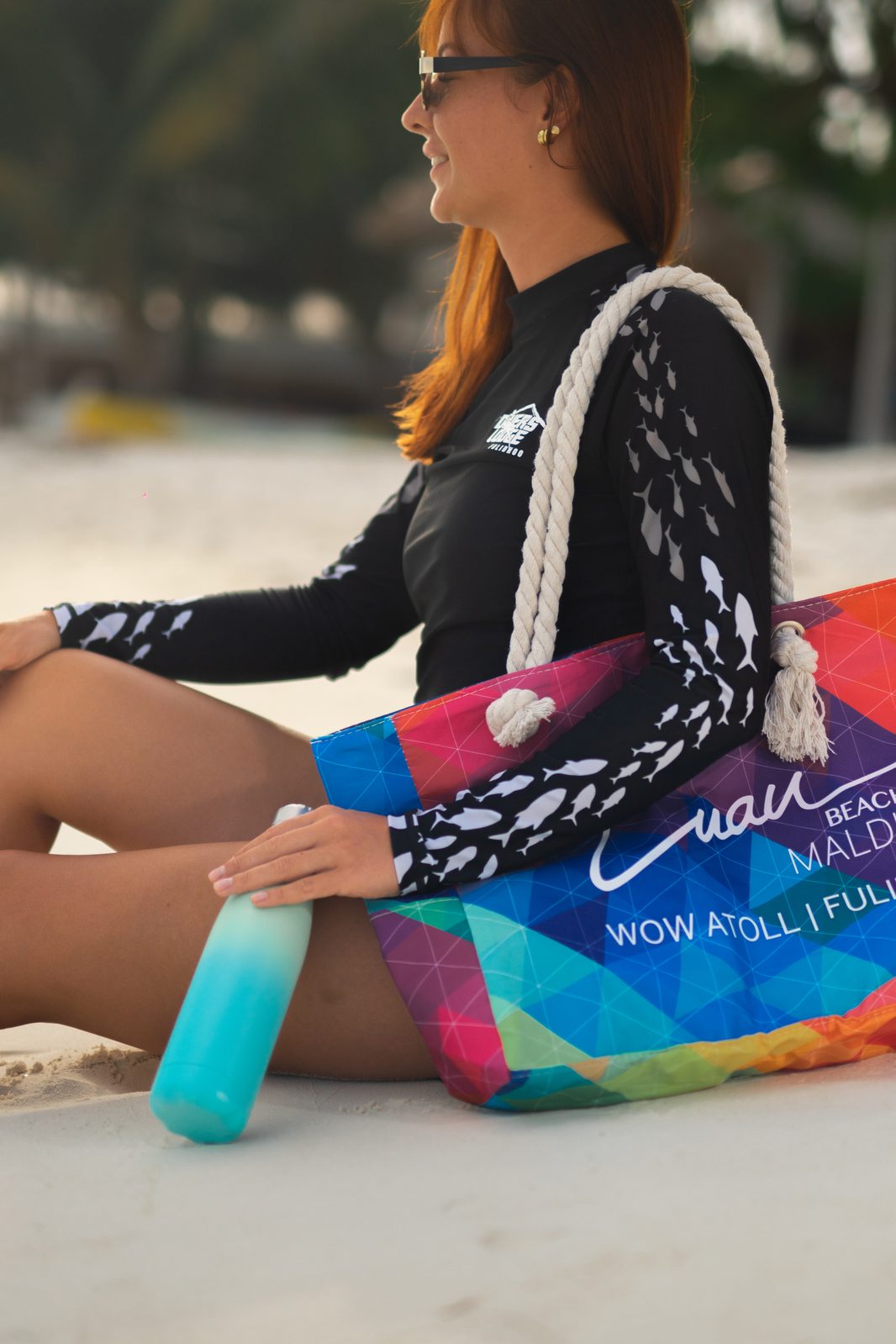 Luau beach bag