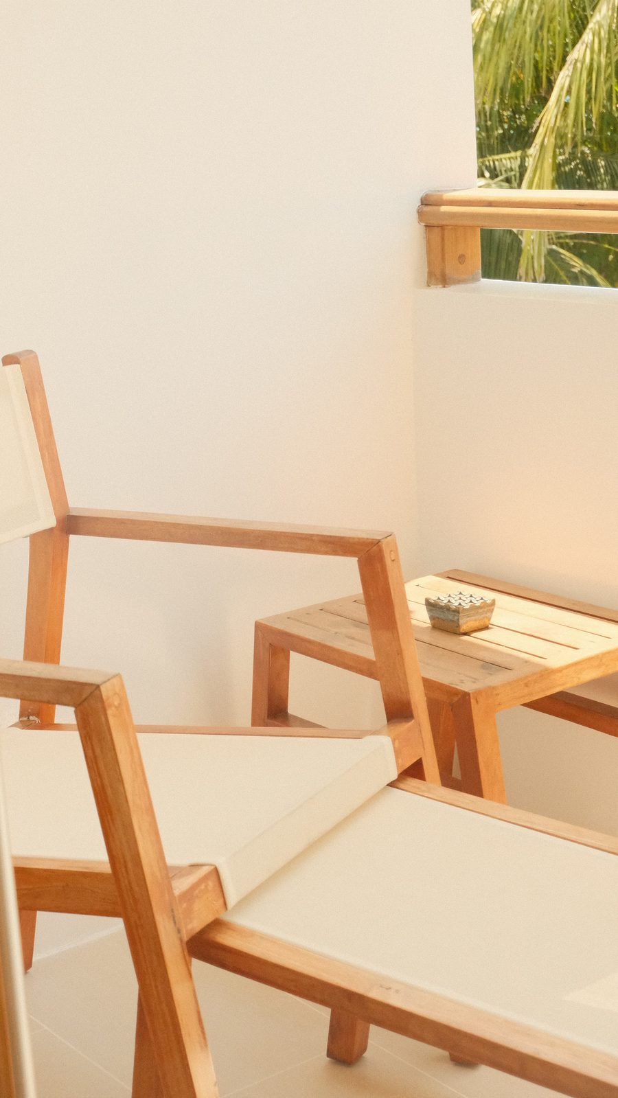 Private balcony chairs