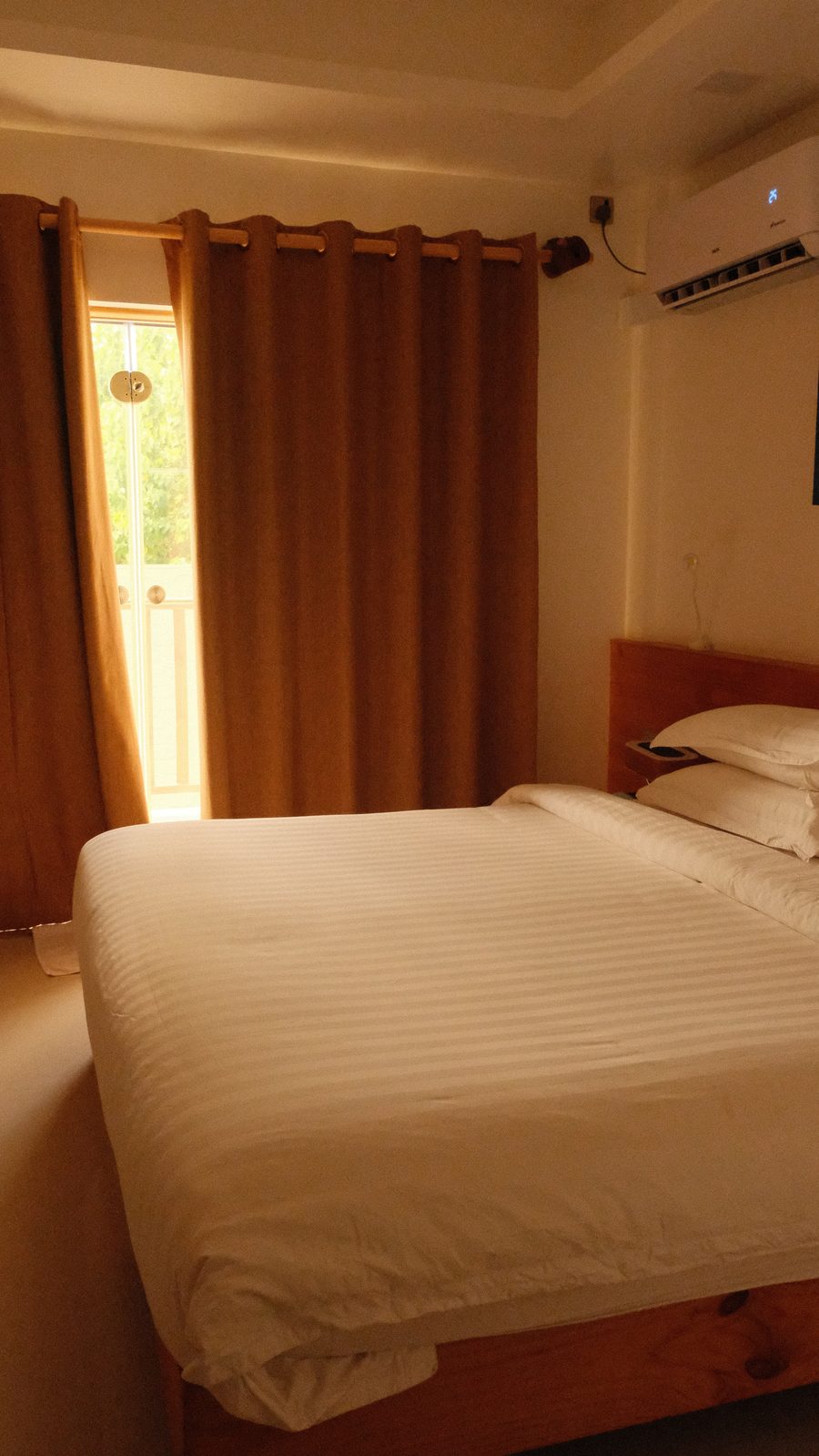 Bed in morning light